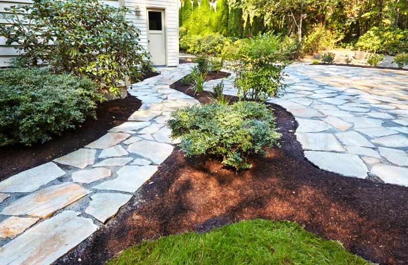 Outdoor Paver Walkway