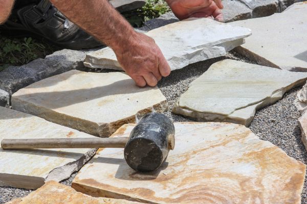 Stone Sidewalk Installation in Broomfield